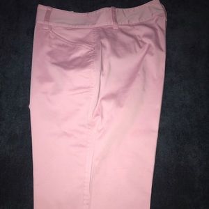 Pink Ralph Lauren Bermuda shorts.